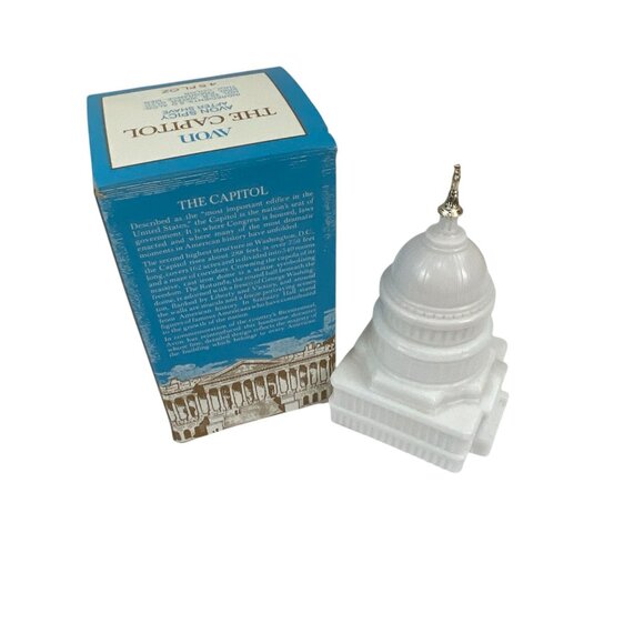 Avon 1976 "The Capitol" Bicentennial Grandpacore Spicy After Shave Collectible - Picture 8 of 9